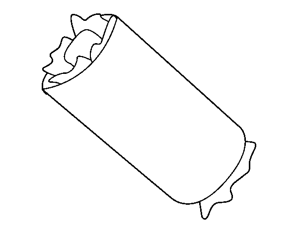 Roll coloring page
