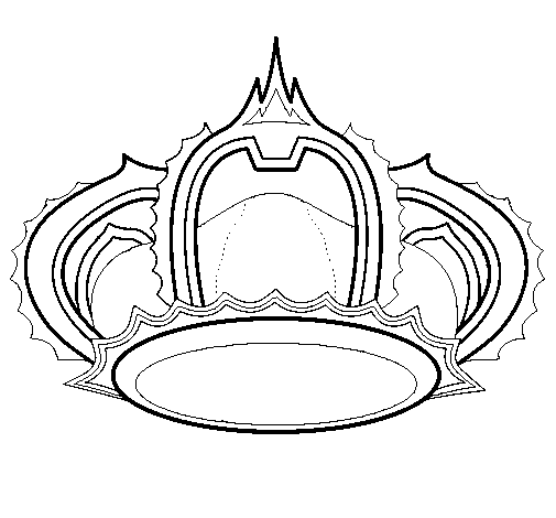 Royal crown coloring page