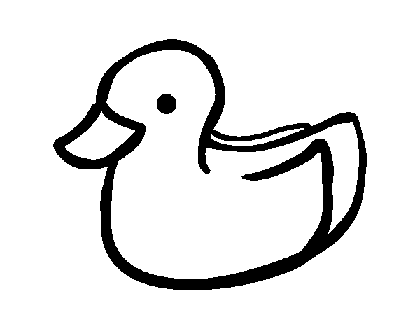Rubber duck coloring page