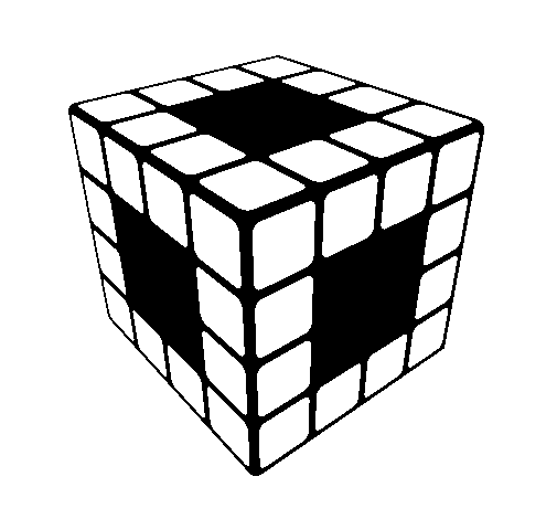 Rubik's Cube coloring page