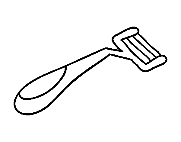 Safety razor coloring page