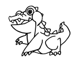 Dibujo de Saltwater crocodile