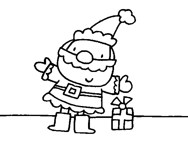 Santa 2 coloring page