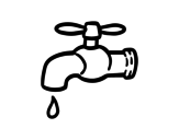 Save water coloring page