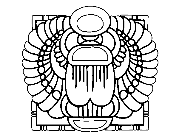 Scarab coloring page
