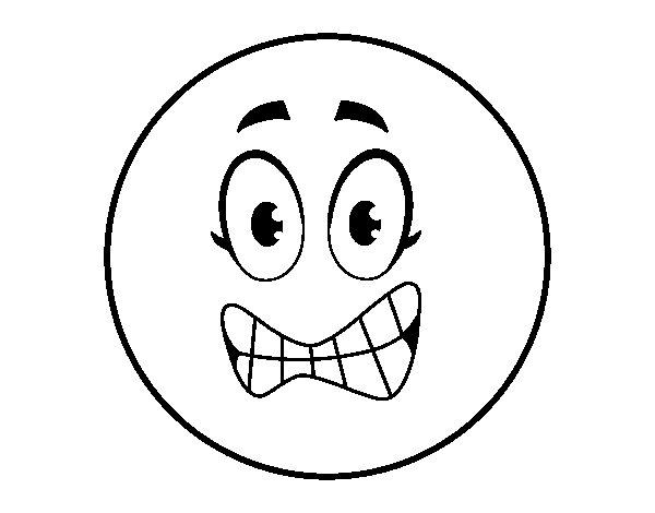 Scary Smiley  coloring page