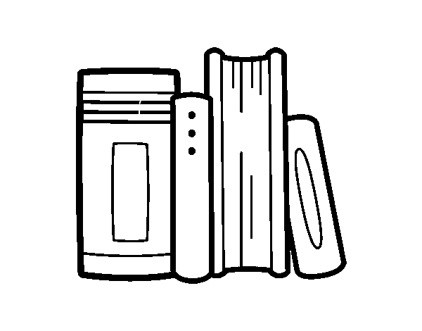 School books coloring page