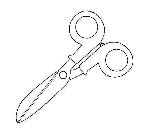 Scissors 2 coloring page