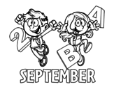 September coloring page