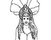Shakira - Waka Waka coloring page