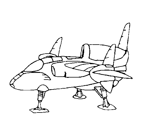 Ship on Earth coloring page