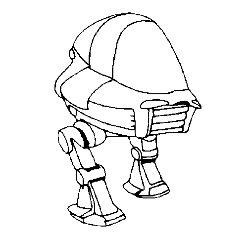 Ship with legs coloring page