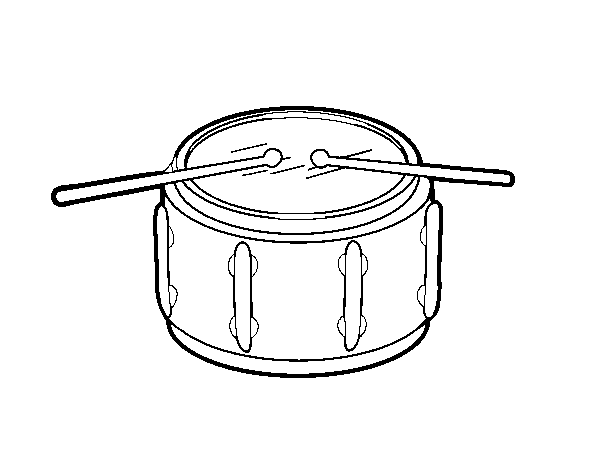 Side drum coloring page