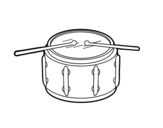 Side drum coloring page