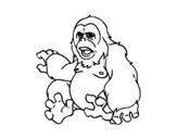 Simian coloring page