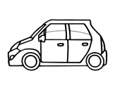 Small car coloring page