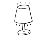 Small Lamp coloring page