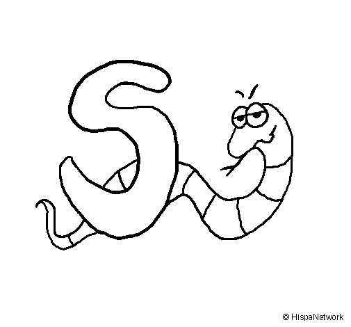 Snake coloring page