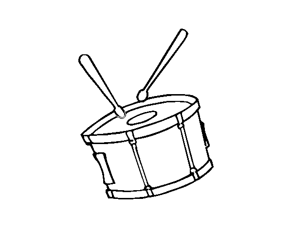 Snare drum coloring page