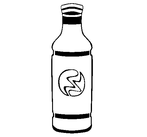 Soft-drink bottle coloring page