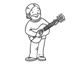Songwriter coloring page