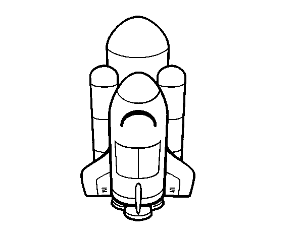 Space shuttle coloring page