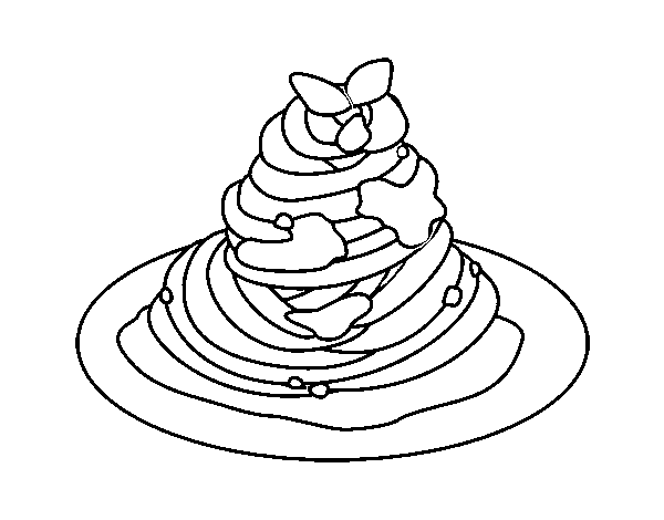 Spaghetti bolognese coloring page
