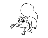 Dibujo de Squirrel jumping