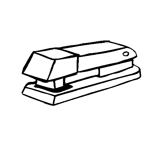 Stapler coloring page