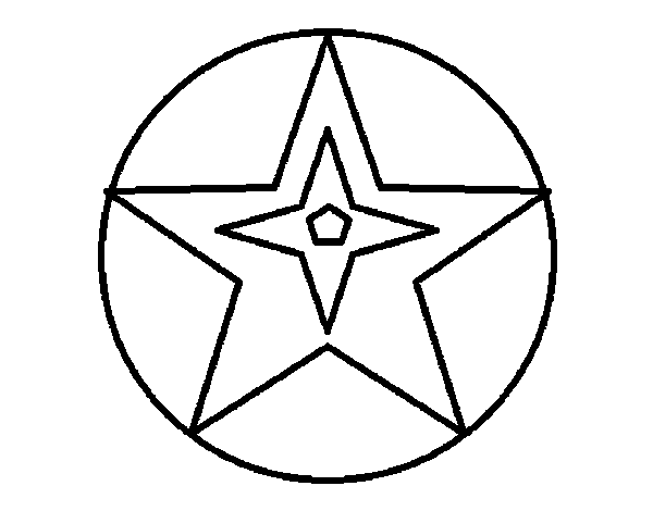 Star ball coloring page