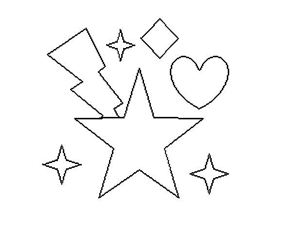 Starlit 2 coloring page