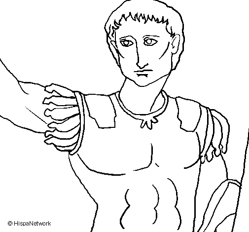 coloring statue of caesar,color statue of caesar coloring page,rome col...