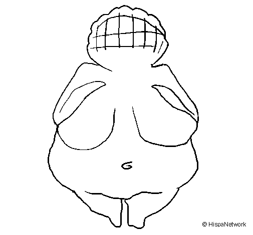 Statue of Venus coloring page