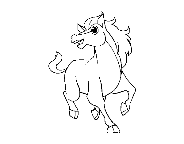 Steed coloring page