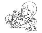 Storyteller coloring page