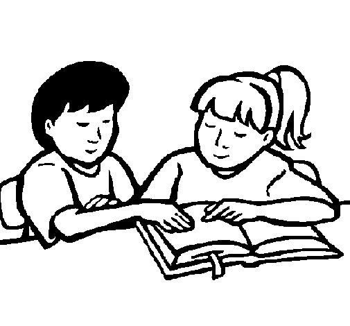 Students coloring page