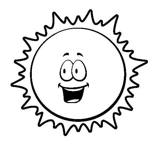 Sun 6 coloring page