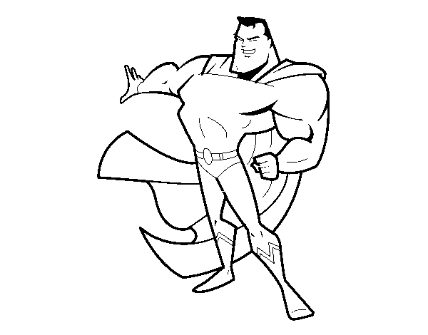Super-man coloring page