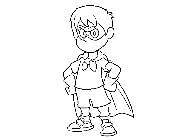 Superboy coloring page