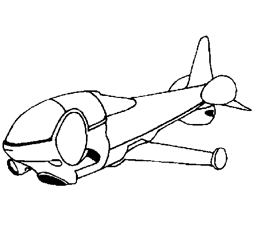 Supersonic ship coloring page