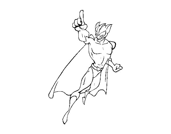 Supervillain coloring page