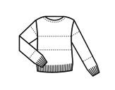 Sweater coloring page
