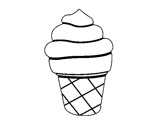 Sweet icecream coloring page