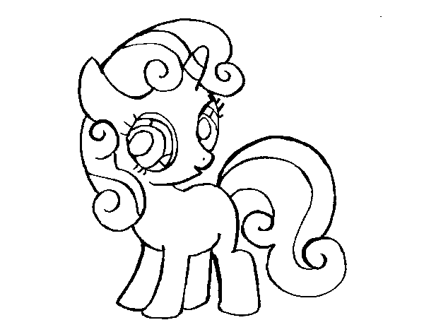 Sweetie belle coloring page