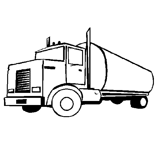 Tanker coloring page