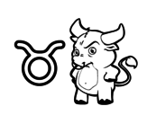 Dibujo de Taurus horoscope