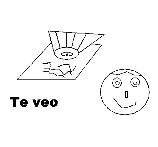 Te veo coloring page