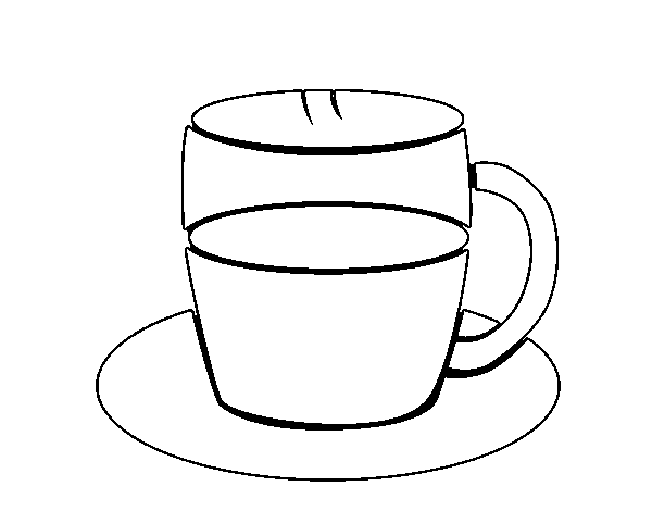 Tea coloring page