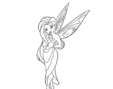 Teenager fairy coloring page