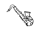 Dibujo de Tenor saxophone